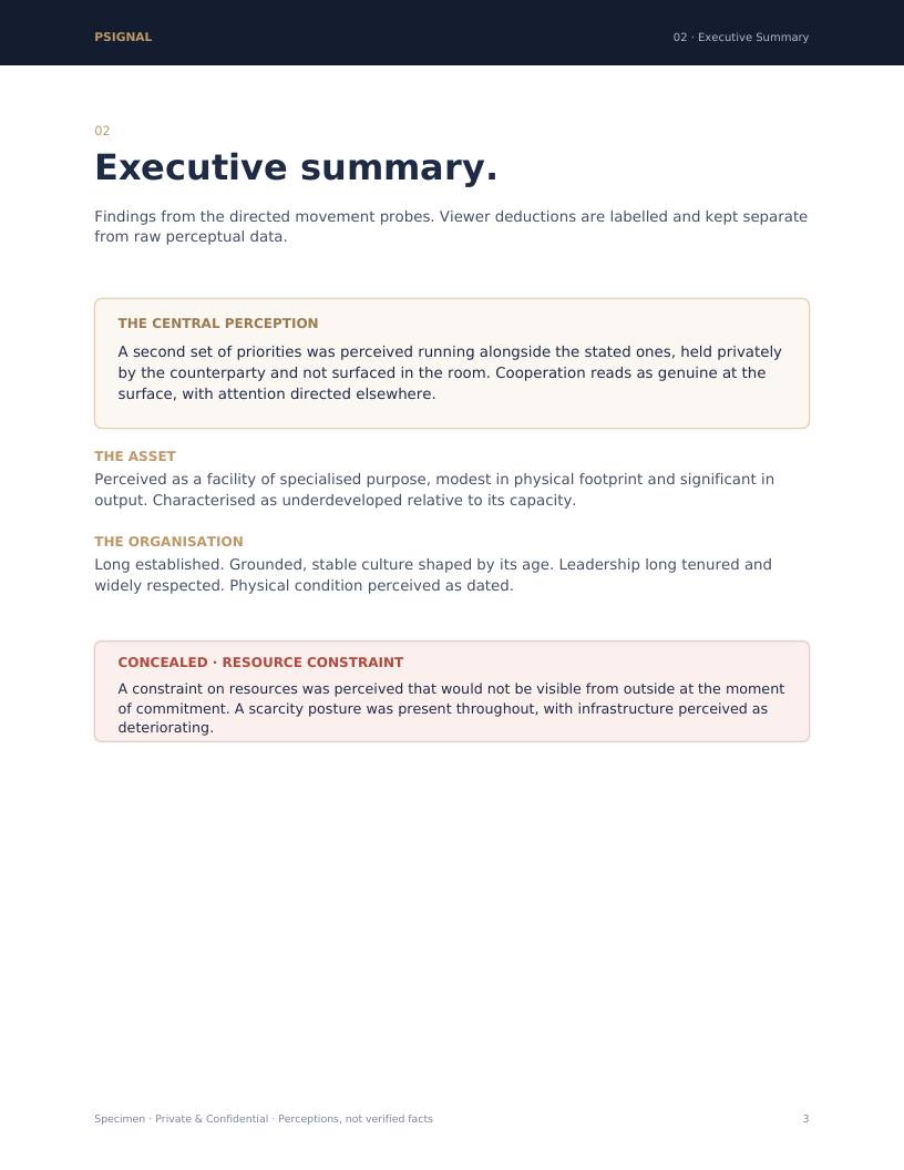 Executive summary