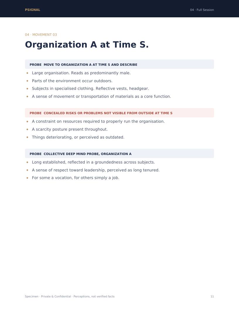 The organisation